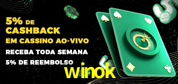 Promoções do cassino ao Vivo winok